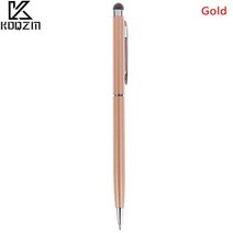 태블릿터치펜스마트폰터치펜 스마트폰펜 범용 정전식 터치 스크린 스타일러스 펜 모든 스마트 폰 태블릿 p, 한개옵션1, 01 gold