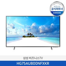 삼성 75인치 4K UHD 스마트 비즈니스 TV HG75AU800NFXKR 사이니지 1등급 호텔 티비 스탠드형/, 스탠드형(기본_삼성무료설치)