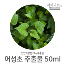 [제미니상사] 천연비누&천연화장품 만들기 재료, 추출물_ 어성초 50ml