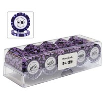 후니갬블 라스베가스 클레이 포커칩 카지노칩 100p 아크릴세트, 3_숫자500 칩 세트