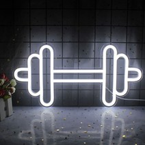 LED네온 등 네온사인 USB 네온간판 덤벨 헬스장 체육관 인테리어 감성, A, 대한민국