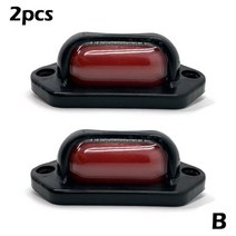 바이크 오토바이용달 트레일러 12V 24V 8 LED 번호판 라이트 크롬 오토바이 RV 캐러밴 트럭 플레이트 조명, [02] B