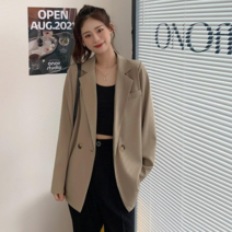 채윤러브 chaeyoon love 캐주얼 원버튼 루즈핏 자켓 정장 자켓