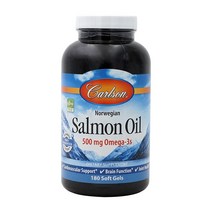 칼슨 랩스 노르웨이 연어오일 500 mg 오메가3 180 소프트젤, 180 소프트젤(3개월분)개