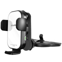 차량용 CD슬롯 핸드폰 태블릿 거치대 휴대폰, 1.휴대폰 무선충전거치대 CT-W16세트 화이트