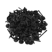 100 PCS 6mm 자동차 플라스틱 리벳 홀 푸시 자동차 범퍼 패널 리벳 리테이너 패스너 용 자동차 클립, 하나, 검은 색