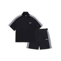 NY 반팔 윈드브레이커 세트 블랙