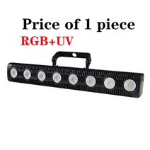 스모그머신 UV 사운드 파티 음악 스트로브 LED 파 DJ 디스코 RGBW DMX512 워시 무대 웨딩 8X12W, 12.RGB UV - 영국 플러그