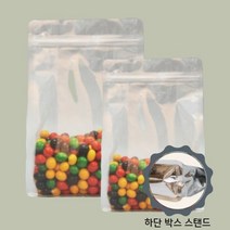 투명 박스파우치 지퍼스탠드봉투 [100매], 14 * 24, 100매