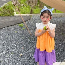 루밍 컬러 캉캉 프릴 원피스 R6089