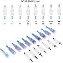 오토 MTS 충전식 니들 호환 10pcs 바늘 카트리지 치료 시스템 v8, f9