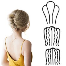 한국어 스타일 머리핀 빗 간단한 패션 여성 스타일링 도구 Braiding 트위스트 포크 곱슬 머리 클립 장식품|Braiders|, 1, B