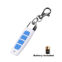 주차 차단기 차고 리모컨 바리게이트 차단 바 kebidu 433mhz 4 버튼 복제 원격 제어 무선 송신기 차고 게이트 도어 전기 복사 컨트롤러 도난 방지 잠금 키, 파란색 ABCD 유형
