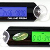 주차연락기 콜미프리즘블랙 거치식 주차중연락처표시기 특허 주차번호판 전자식 연락판 알림판, 1개