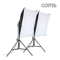 LC100W Coms 지속광 소프트 박스 조명 세트 (중형 100W 2개입), 2개