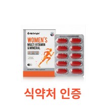 엔젯오리진 우먼즈 멀티비타민&미네랄 60정 여자 종합비타민 미네랄 영양제 영양 보충제 비타민B 1 2 6 12 컴플렉스 아연 엽산 비오틴 셀레늄 철분 포우먼 20대 30대 40대, 60캡슐X5개