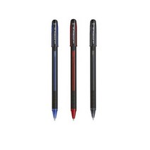 유니 제트스트림 캡식펜 뚜껑식 1.0mm sx101-10 블랙/레드/블루, 레드, 12개