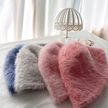 밀러 소프트 앙고라 퍼 버킷햇 비니 페이크퍼 털 겨울 니트 벙거지 모자 (7colors)