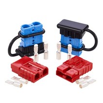 자전거트레일러 4Pcs 2-4 AWG 175A 배터리 전원 커넥터 12-36V 케이블 자동차 자전거 ATV 윈치 트레일러 용, 01 Red Blue