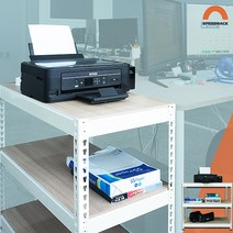 [디디지메이트]스피드랙 프린터 복합기 정리선반 가로1200 받침대, 1200x300x330x3단/블랙