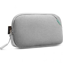 tomtoc 재활용 휴대용 보관 파우치 가방 케이스 액세서리 정리함 MacBook 노트북 충전기 마우스 케이블 허브 전원 어댑터 전원 은행 세면도구 화장품 개인 물품, Gray