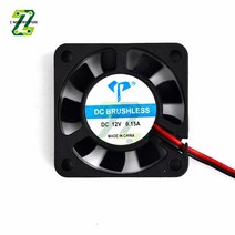 부속자재 건축 홈 개조 4010 5V 및 12V 24V 냉각 터보 팬 브러시리스 3D 프린터 부품 2 핀 압출기 DC 쿨러 송풍기 검정색 플라스틱, [02] DC 12V