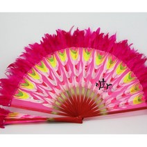 이화 한국무용 연습용 깃털 엔젤스부채, 1.1(33cm)