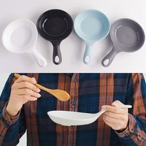 손잡이 앞접시 먹방 멜라민 디저트 브런치 캠핑 샐러드 사각 분식집 간식 빵접시, 02-손잡이 앞접시 아이보리 (소)