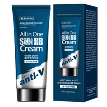 무로 맨즈 안티브이 올인원 내추럴 톤업 대용량 저자극 썬비비크림 SPF50+ PA+++ 60ml, 2개