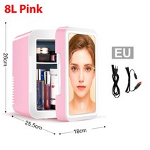 미니 냉장고 카투어 알피쿨 k25 t50 taw t60 mk35 et50 냉장고 휴대용 냉장고 화장품 냉장고 스킨케어 냉장고 자동차 뷰티 메이크업 냉동고 캠핑 냉장고 냉동고, 8l 아이 핑크