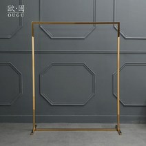 옷가게 행거 금장 스테인리스 철제 옷걸이 매장용, 기본 색상 120CM 160CM
