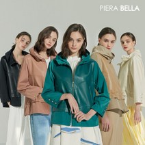 피에라벨라 램스킨 레더 블록 재킷 1종