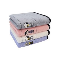 송월타월 스누피 프렌즈40 수건 140g 30수 면사, 아이보리, 10개