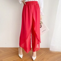 [드레스날다] 살랑살랑 쉬폰 레이어드 롱 팬츠(pt460)