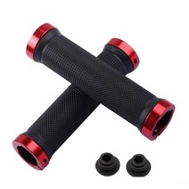 실리콘 소재 MTB 미끄럼 방지 사이클링 그립 2 개입 산악 로드 바이크 핸들바 커버 그립 자전거 액세서리, BP0820-Red