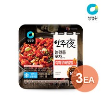 청정원 안주야 직화무뼈닭발 160g x 3개