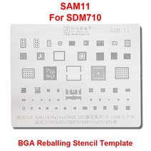 Amaoe SAM11 BGA 스텐실 Reballing 삼성 호환 J720 A505 G8870 G887 A40S A8S SDM710 Exynos7904 7904 CPU 주석 심기