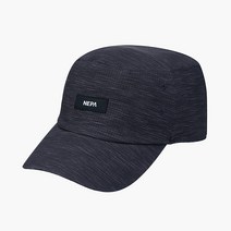 네파 남성 모자 군모 자외선 데일리 캡, 블랙멜란지