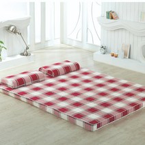 럭스앤펀 라텍스매트리스커버 퀸(Q) (150x200cm) 높이 3 5 7.5 15cm, 루이레드(퀸3cm)