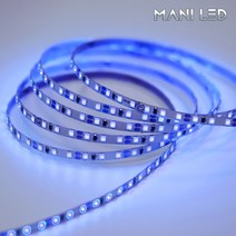 슬림 LED바 5MM 플렉시블 스트립 줄조명 12V 5M롤 액자 광고판 메뉴판 도광판, 2835 5mm 120 12V 05번_블루, 1개