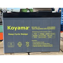 Koyama 딥사이클 젤 납산 배터리 12V85Ah / 12V100Ah / 12V120Ah / 12V150Ah, 12V85Ah(DC85-12), 1개, 1개