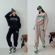셀러허브 여성패션 [강씨패밀리] 여성 겨울 기모 추리닝 트레이닝세트