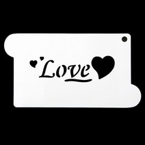 떡케이크만들기 베이킹 스텐실 영문 도안 love 0.9536ea