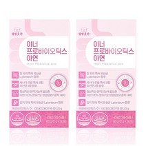 웰빙곳간 질 유래 이너 프로바이오틱스 30포x2통 아연 여성 유산균
