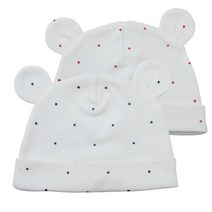 베이비베어 스타 귀달린 신생아 모자 / 색상 택1