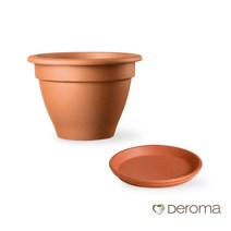 데팡스 데로마 이태리토분 캄파나 화분+받침세트 인테리어화분 대형화분 거실화분, 화분27cm(꼬또)+깔망+받침대