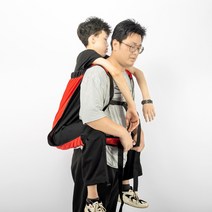 노인 장애인 환자 안전 계단띠 보조 업는 띠 배낭, 01.회색 통기성 두꺼운 순면 찢어짐 방지 노