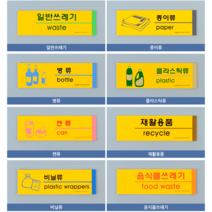 쓰레기스티커 분리수거문구 쓰레기통스티커 휴지통스티커 재활용분리수거스티커 분류용스티커 재활용표지판 재활용분리수거함스티커 분리수거함라벨 재활용분리수거표지 분리수거표지판, 재활용품