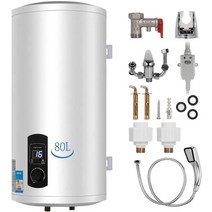 주방용 전기 온수 히터 보일러 실린더 탱크 저장 온수기 2KW 80L, 2.WHITE - Eu 플러그