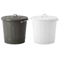 크노드 철제 휴지통 16L, 크노드 ﻿그레이 (203.122.51), 1개